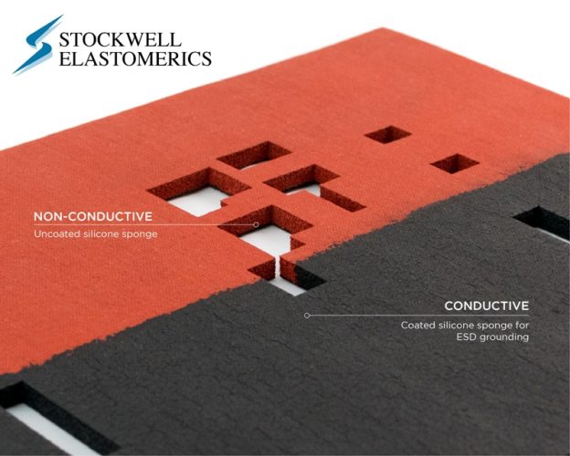 ESD conductive silicone sponge