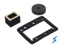 Expanded Silicone, Neoprene and Urethane (PORON) gaskets and pads