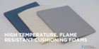 HT-800 flame rated silicone foam for turnout gear