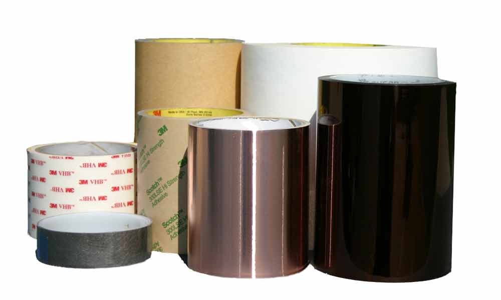 Adhesive lamination material in rolls