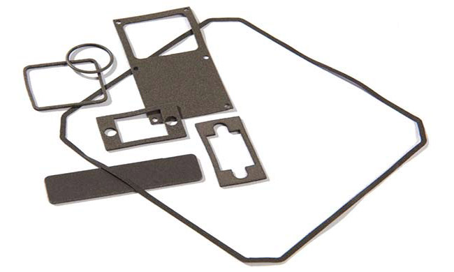 Nickel graphite gaskets, molded with narrow edge walls 