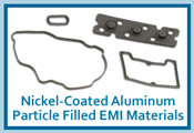 Nickel-Coated with Aluminum Particle Filled Silicone EMI Shielding Gasket Material