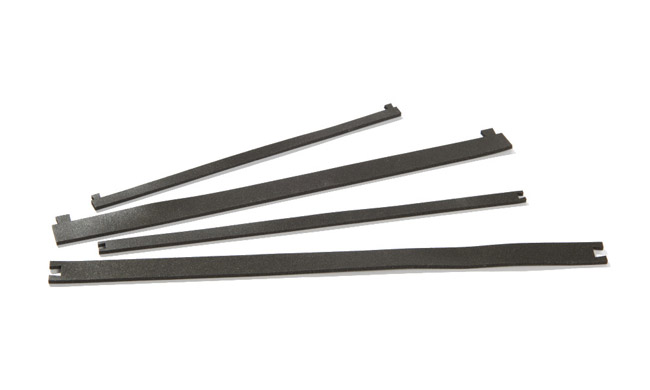 Poron gasket strips with dovetailed ends for bonding prior to application 