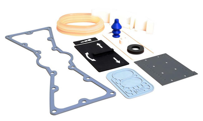 Liquid silicone rubber molded gaskets