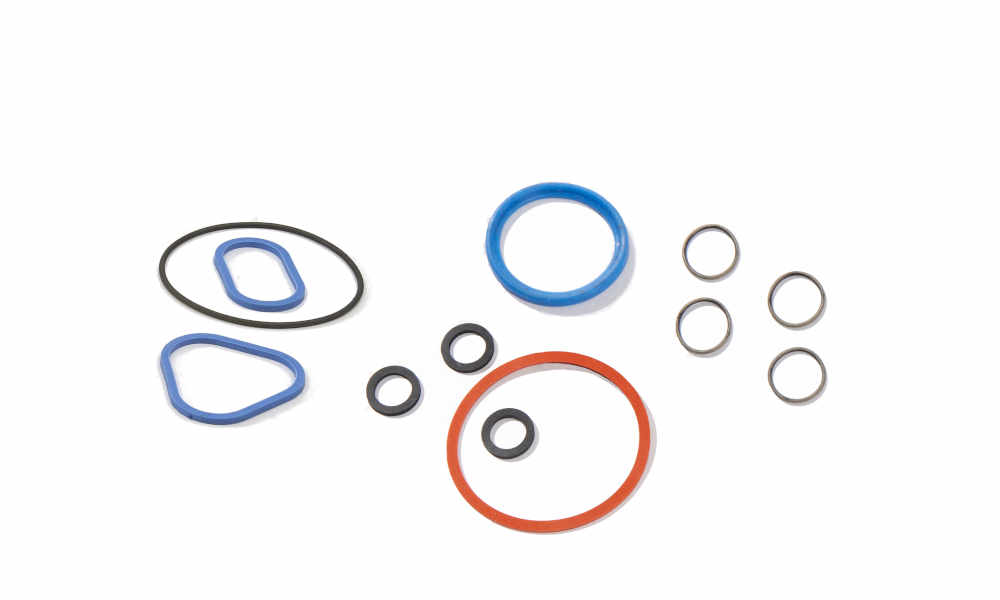 Collage of silicone O-rings