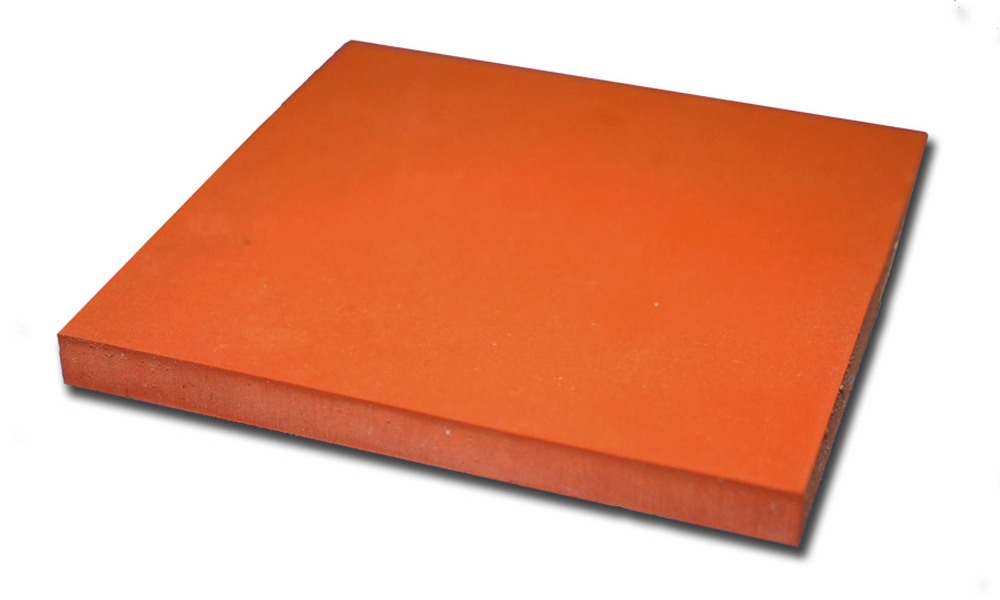 Orange solid silicone square